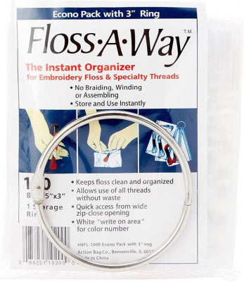 Floss-A-Way Organizer with 3" Ring