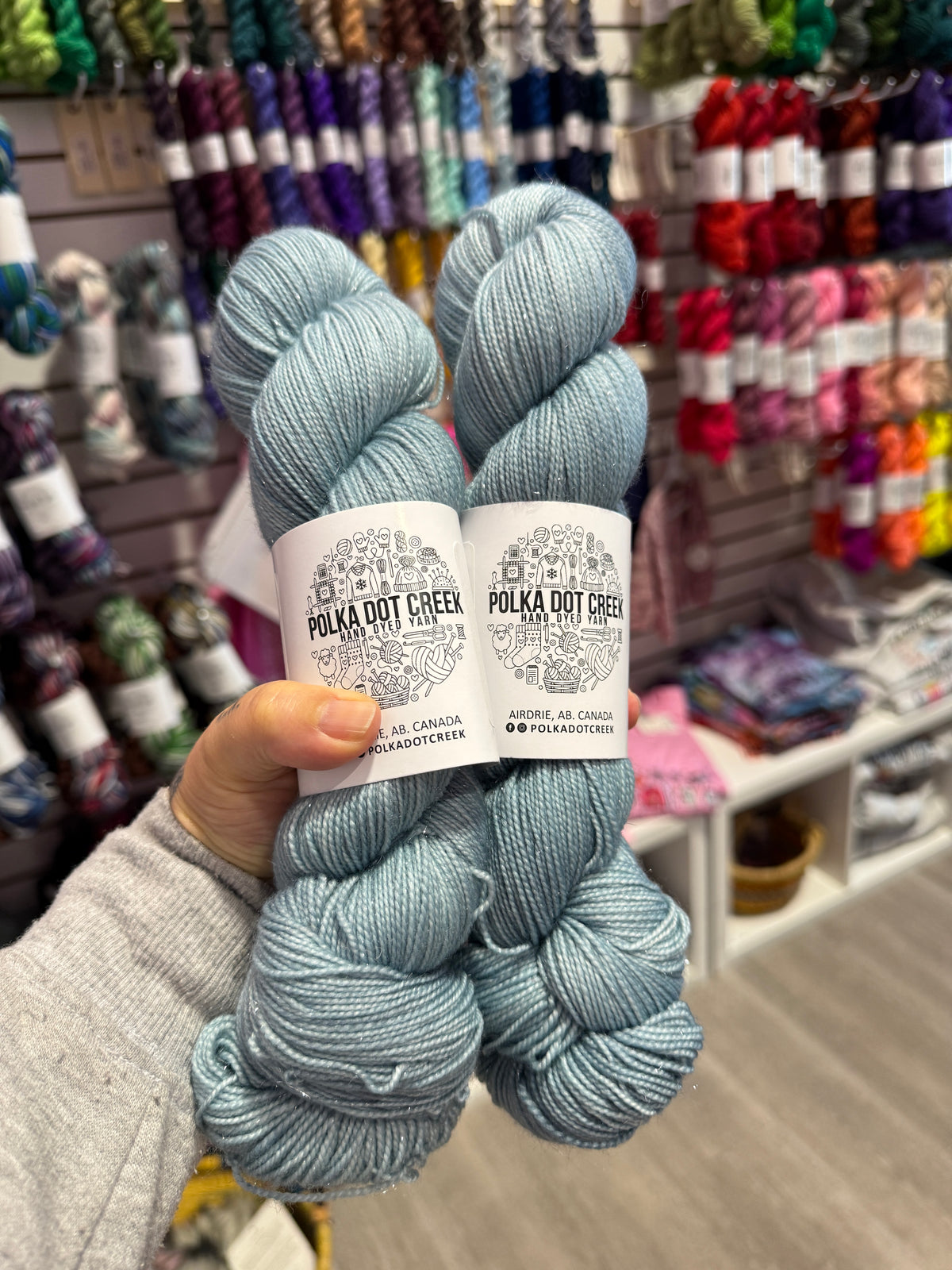 Dusk Silver Stellina Fingering Yarn