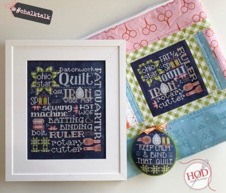 Let's Talk Quilting Cross Stitch Pattern