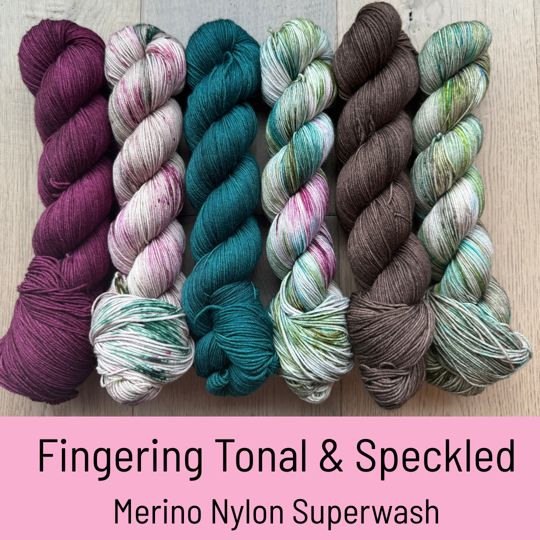 Fingering Yarn - Tonal and Speckled