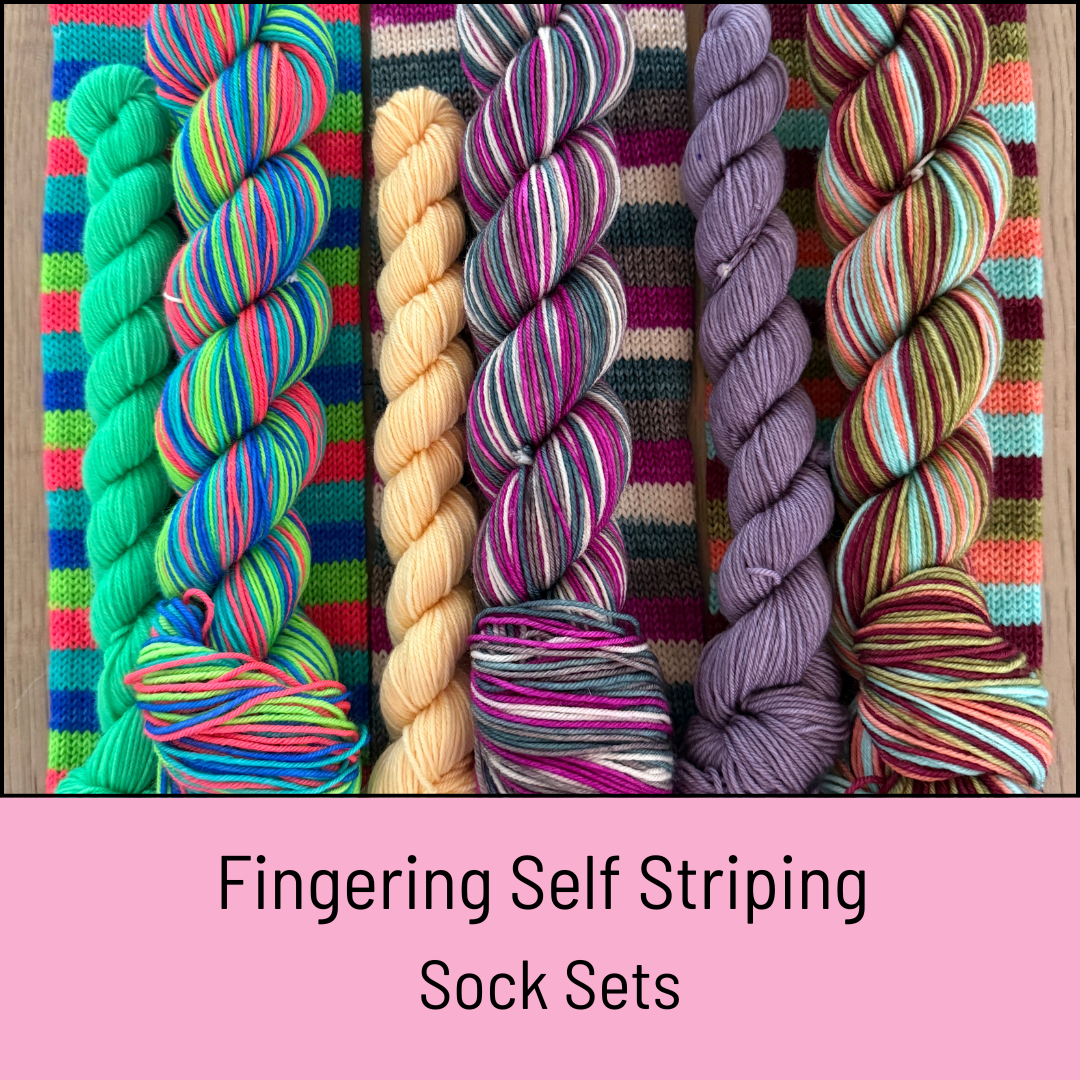 Fingering Self Striping Sock Sets