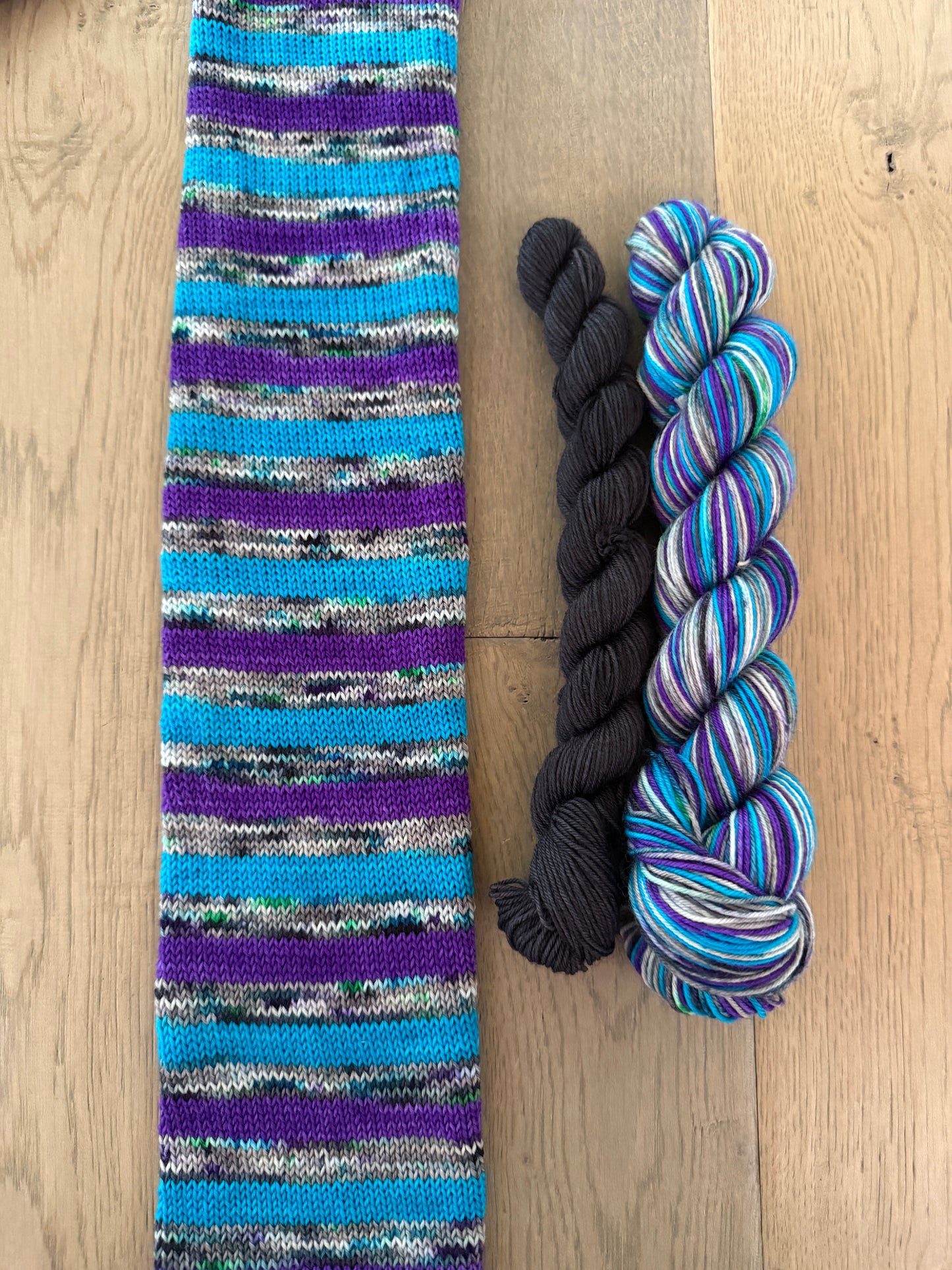 Halloween Block Party self striping sock sets