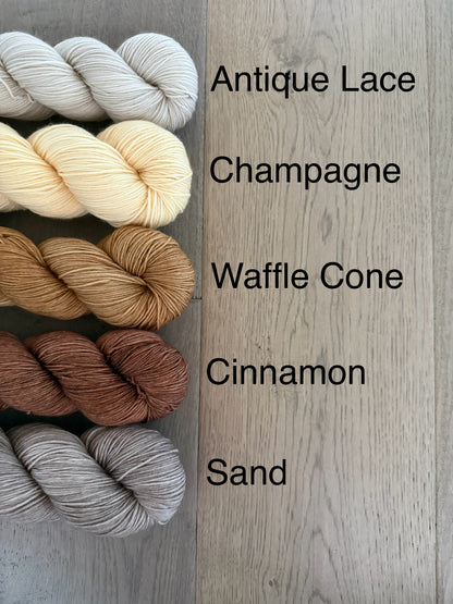 Oatmeal Fingering Yarn