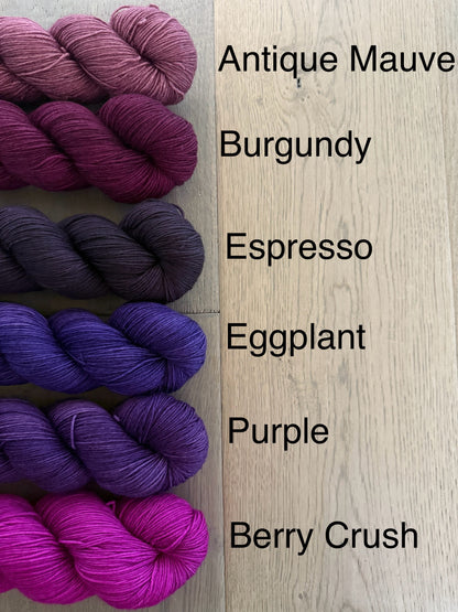 Berry Crush Fingering Yarn