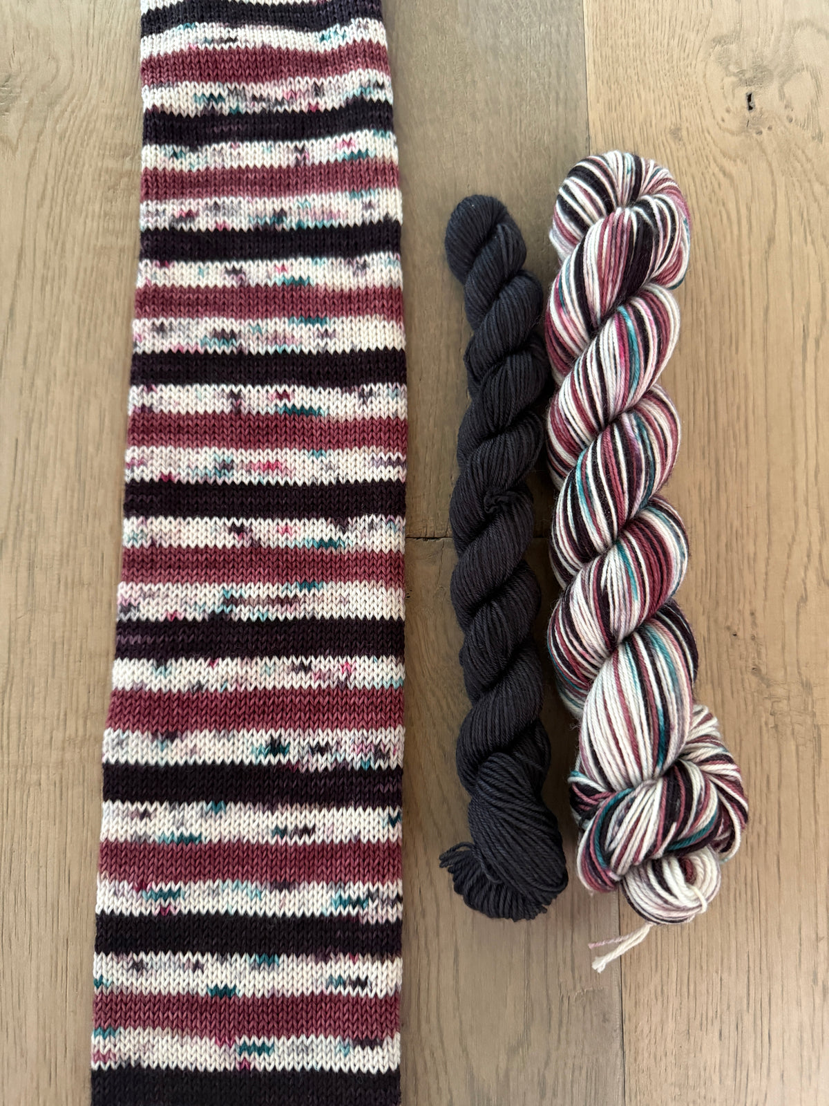Halloween Block Party self striping sock sets