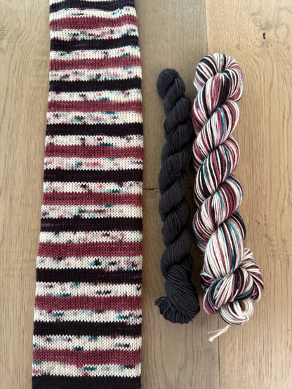 Halloween Block Party self striping sock sets