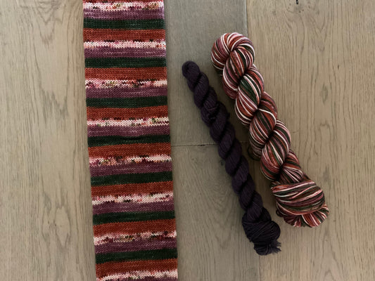 I am an Autumn Fingering Self Striping Sock Set
