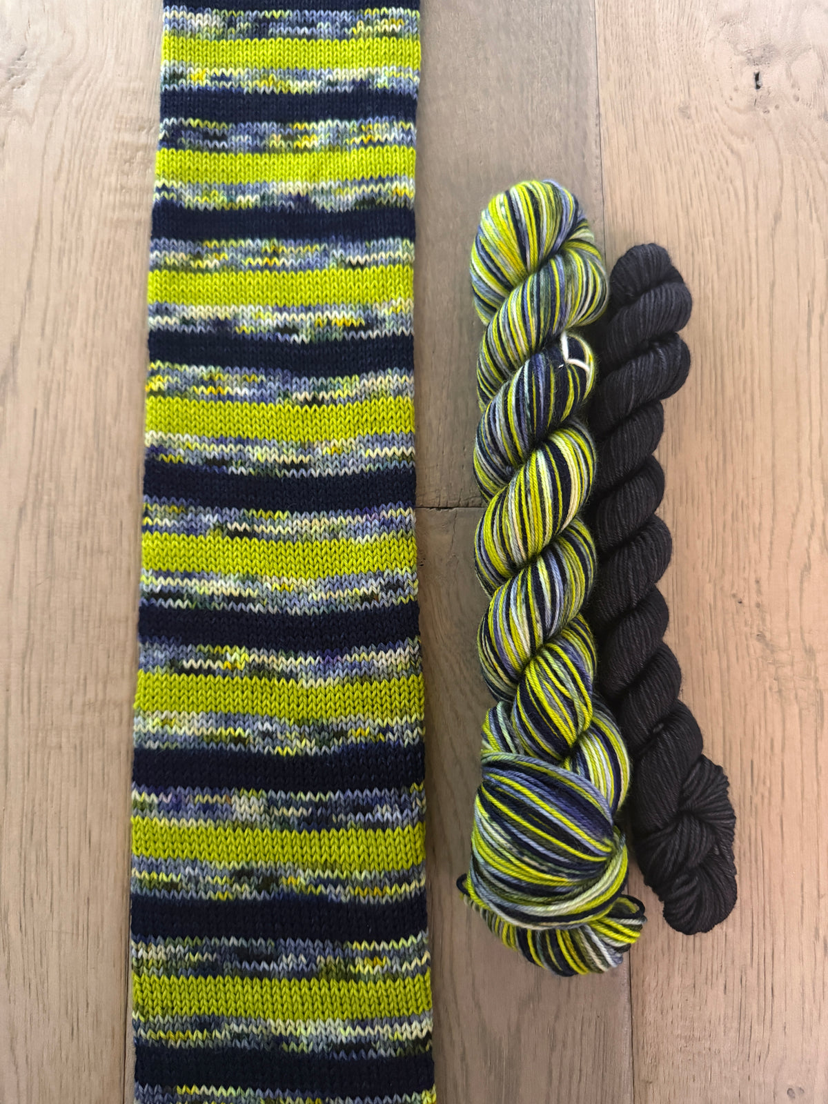Halloween Block Party self striping sock sets