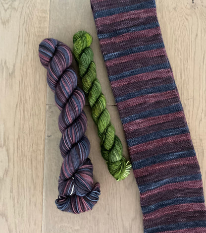 Halloween Block Party self striping sock sets