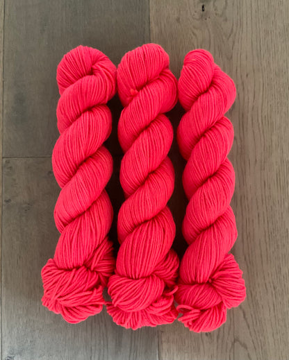 DK Neon Coral Yarn