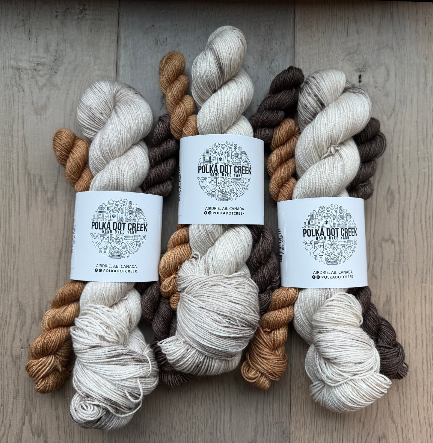 Cookies and Cream Fingering Sock Set