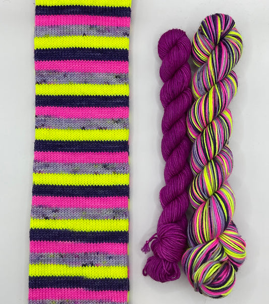 Lavender Lemonade Self Striping Sock Set