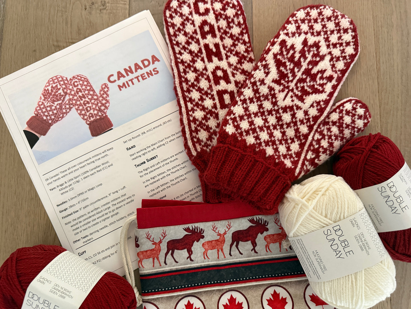 Canada Day Mitten Set