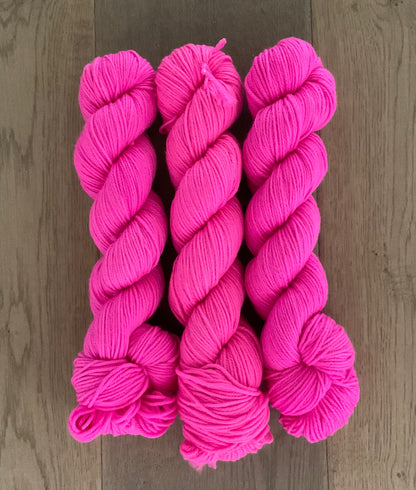 DK Neon Pink Yarn
