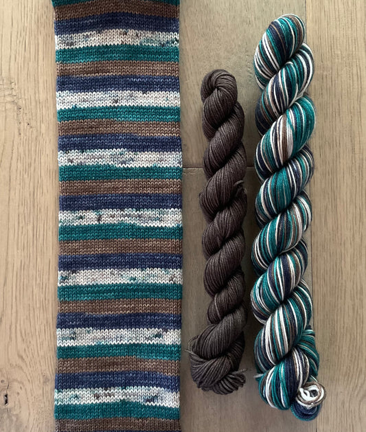 Thankful Fingering Self Striping Sock Set
