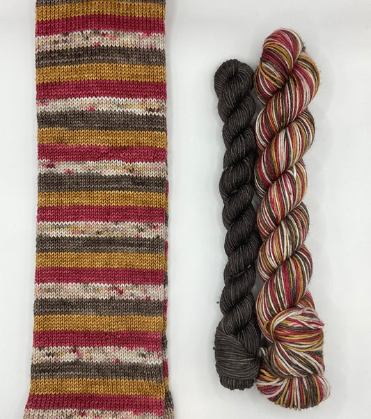 Double Double Self Striping Sock Set