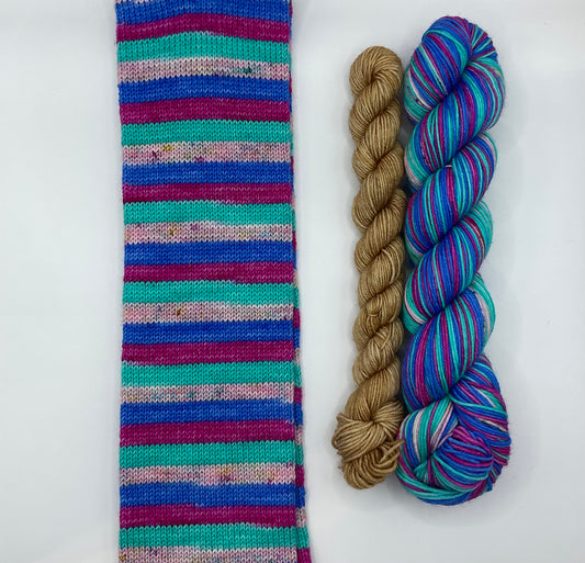 Bubble Gum Self Striping Sock Set