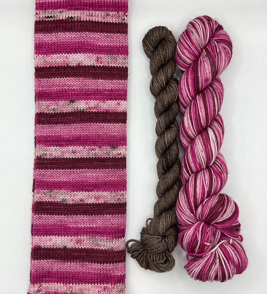 Cherry Blossom Self Striping Sock Set