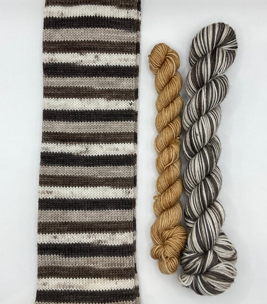 Cookies & Cream Self Striping Sock Set