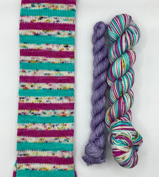 Sugar Cookie Self Striping Sock Set