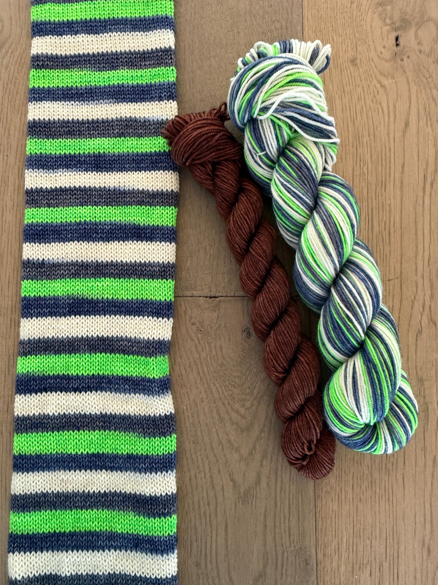 NFL Fingering Self Striping Sock Sets