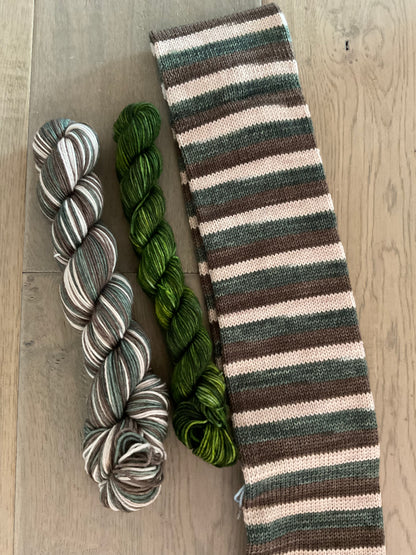 Halloween Block Party self striping sock sets