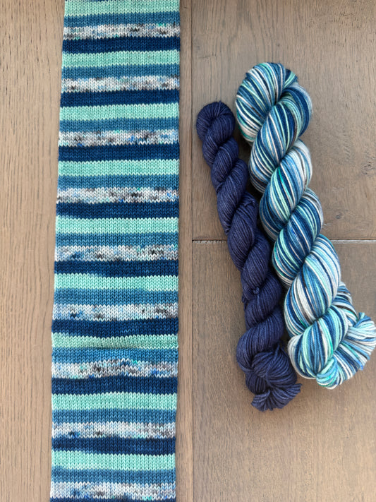 Lake Louise Fingering Self Striping Sock Set
