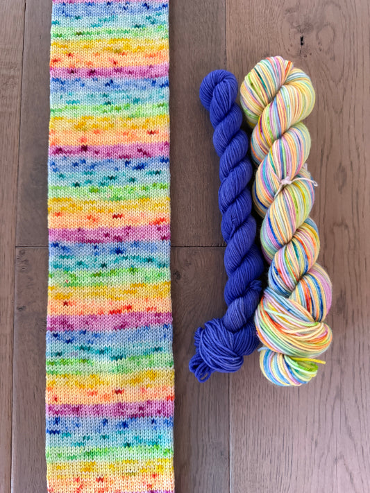 Popsicle Party  Fingering Self Striping Sock Set