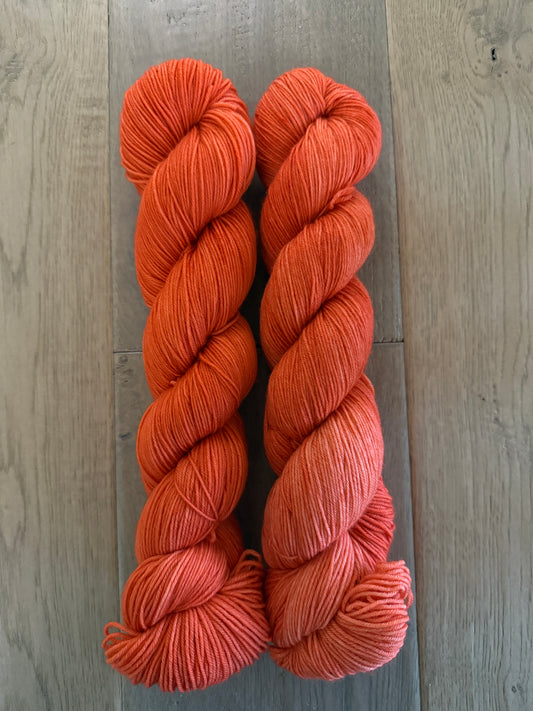 Tangerine Fingering Yarn