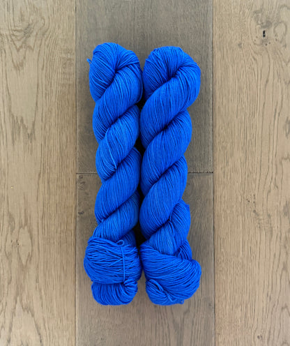 Brilliant Blue Fingering Yarn