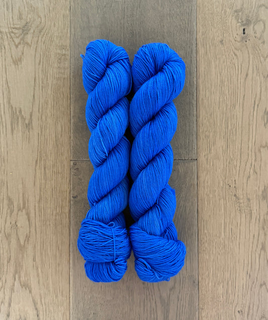 Brilliant Blue Fingering Yarn