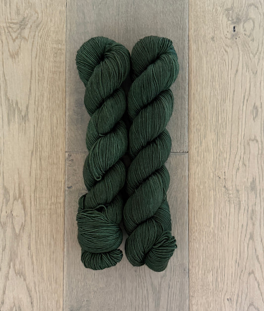 Hunter Green Fingering Yarn