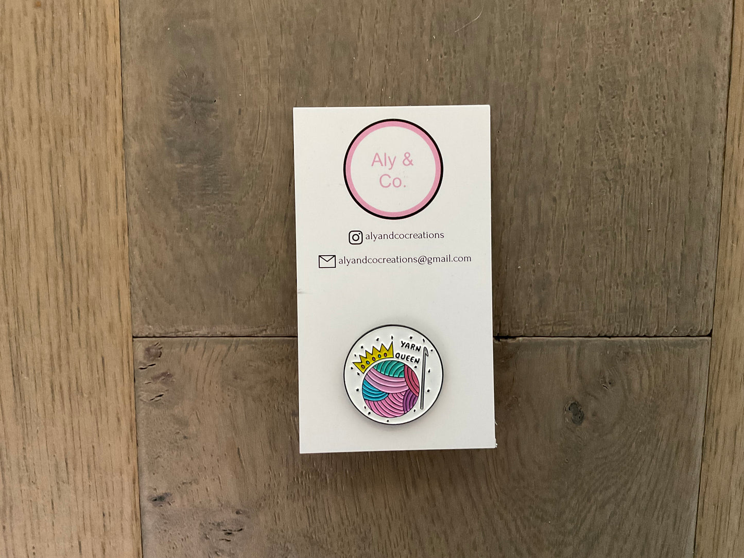 Enamel pins by Aly & Co