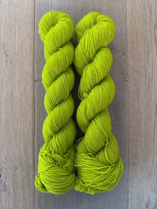 Chartreuse Fingering Yarn