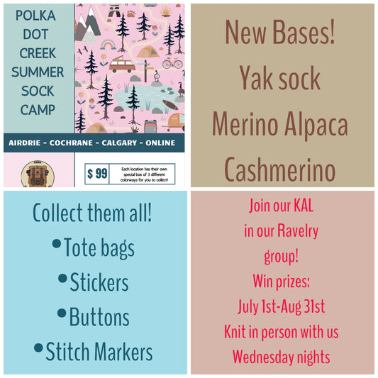 Summer Sock Camp!-Pre-order May 1st