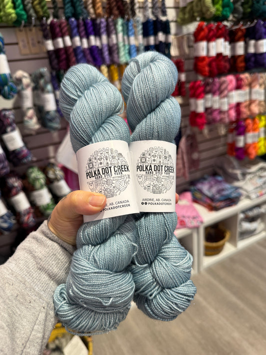 Dusk Silver Stellina Fingering Yarn