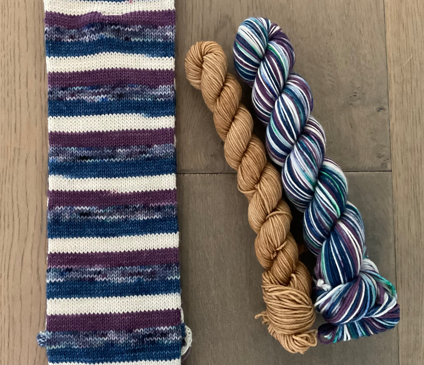Blueberry Cheesecake Self Striping Sock Set