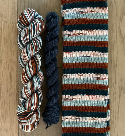 Book Worm Self Striping Sock Set