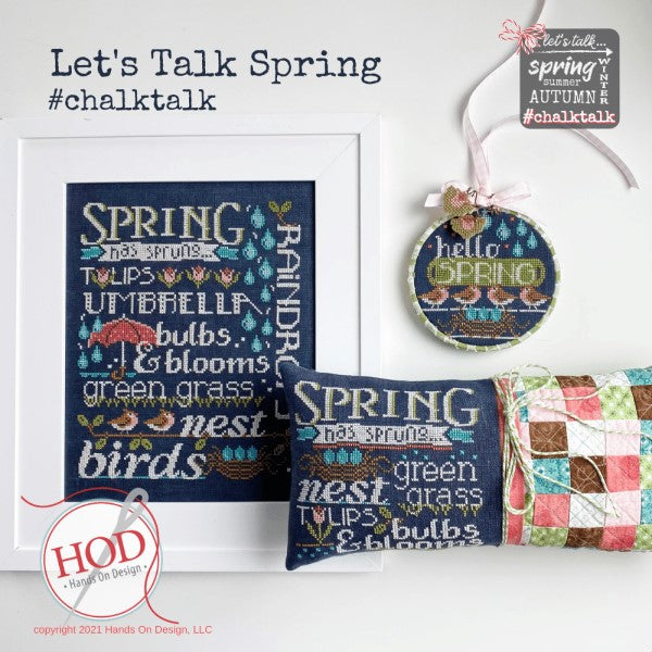 Let's Talk Spring Cross Stitch Pattern