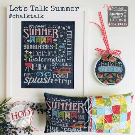 Let's Talk Summer Cross Stitch Pattern