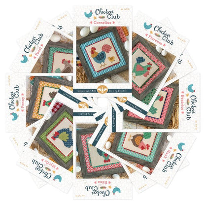 Chicken Club Cross Stitch Patterns by Lori Holt
