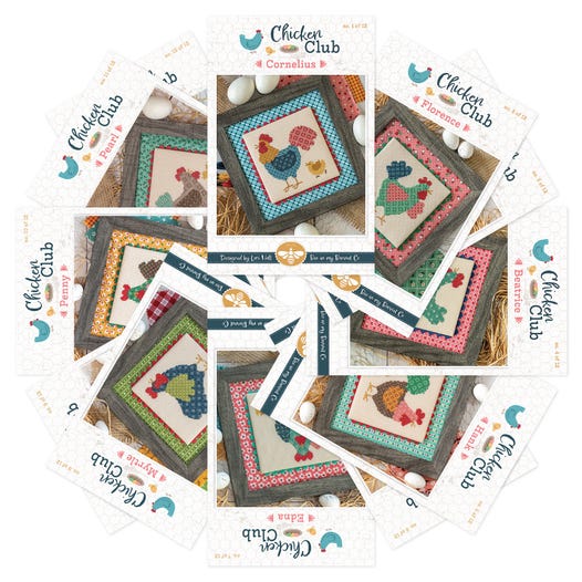 Chicken Club Cross Stitch Patterns by Lori Holt