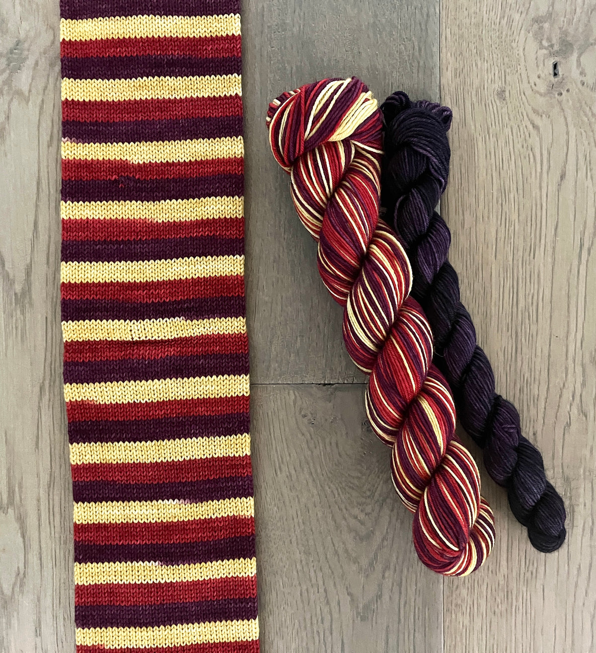 Halloween Block Party self striping sock sets